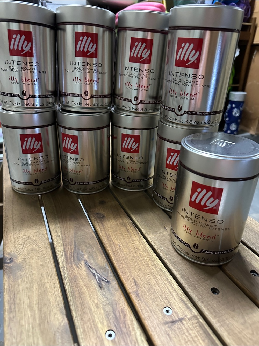 ILLY ITALIAN ESPRESSO COFFEE CAN TIN AIR TIGHT LID COLLECTIBLE STORAGE 5”
